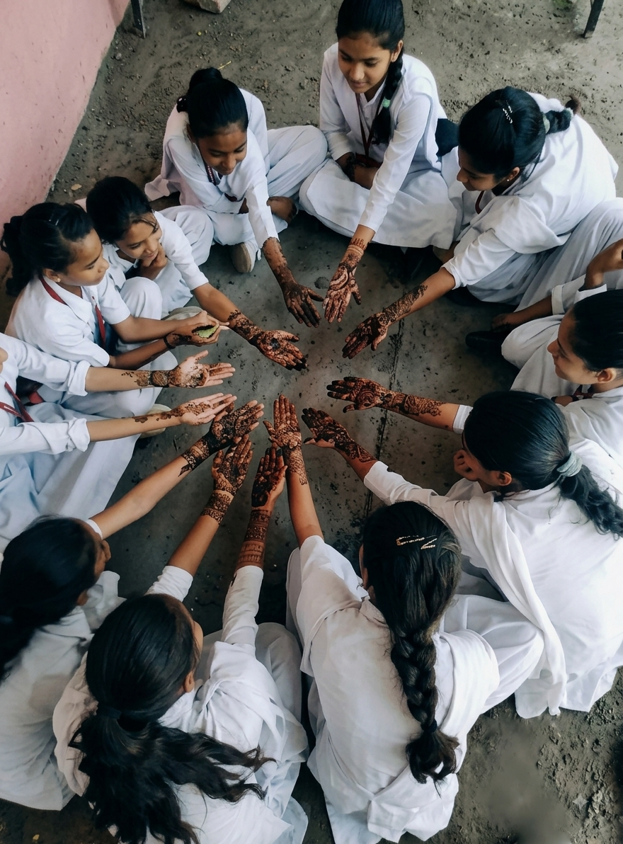 Students mehendi ceremony